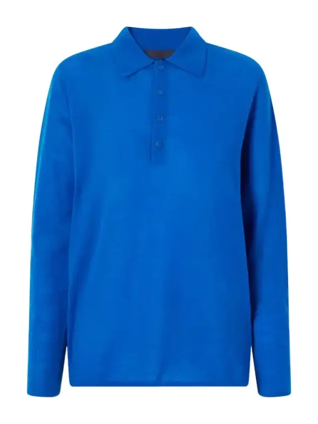 Tibi Wool-blend Knit Polo Sweater