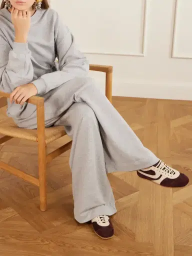 Dries Van Noten Leather-trimmed Suede Sneakers | Thumbnail 2 Dries Van Noten Leather-trimmed Suede Sneakers | Thumbnail 2