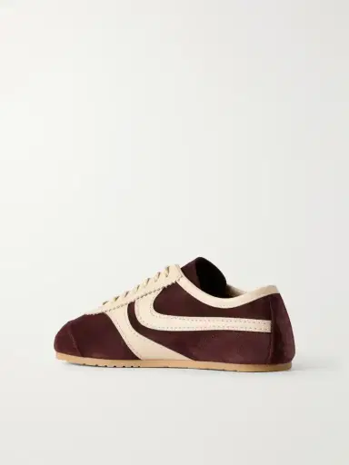 Dries Van Noten Leather-trimmed Suede Sneakers | Thumbnail 3 Dries Van Noten Leather-trimmed Suede Sneakers | Thumbnail 3
