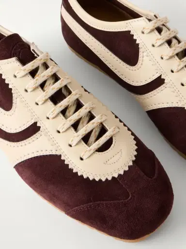 Dries Van Noten Leather-trimmed Suede Sneakers | Thumbnail 5 Dries Van Noten Leather-trimmed Suede Sneakers | Thumbnail 5