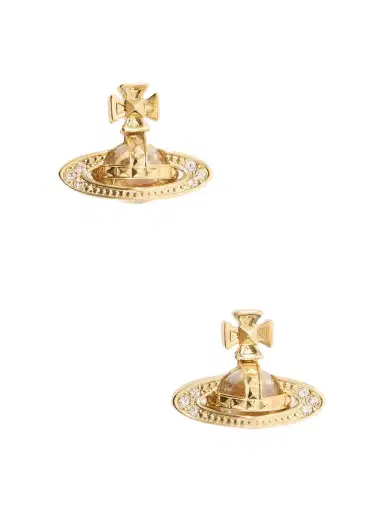 Vivienne Westwood Pina Gold-toned Crystal-embellished Earrings | Thumbnail 1 Vivienne Westwood Pina Gold-toned Crystal-embellished Earrings | Thumbnail 1