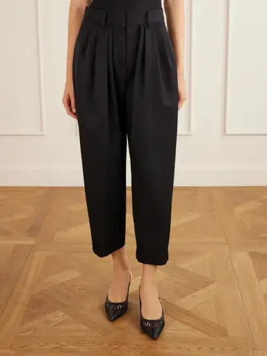 Isabel Marant Janice Pleated Wool Tapered Pants | Thumbnail 3 Isabel Marant Janice Pleated Wool Tapered Pants | Thumbnail 3