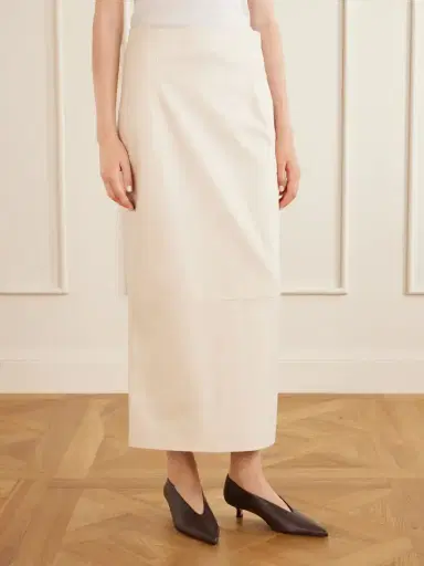 Loulou de Saison Inga Paneled Leather Midi Skirt | Thumbnail 3