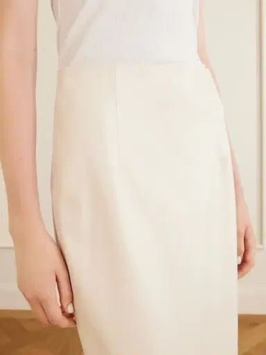 Loulou de Saison Inga Paneled Leather Midi Skirt | Thumbnail 5