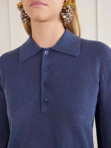 Tibi Wool-blend Knit Polo Sweater | Thumbnail 5 Tibi Wool-blend Knit Polo Sweater | Thumbnail 5