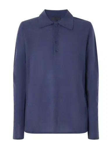 Tibi Wool-blend Knit Polo Sweater | Thumbnail 1 Tibi Wool-blend Knit Polo Sweater | Thumbnail 1