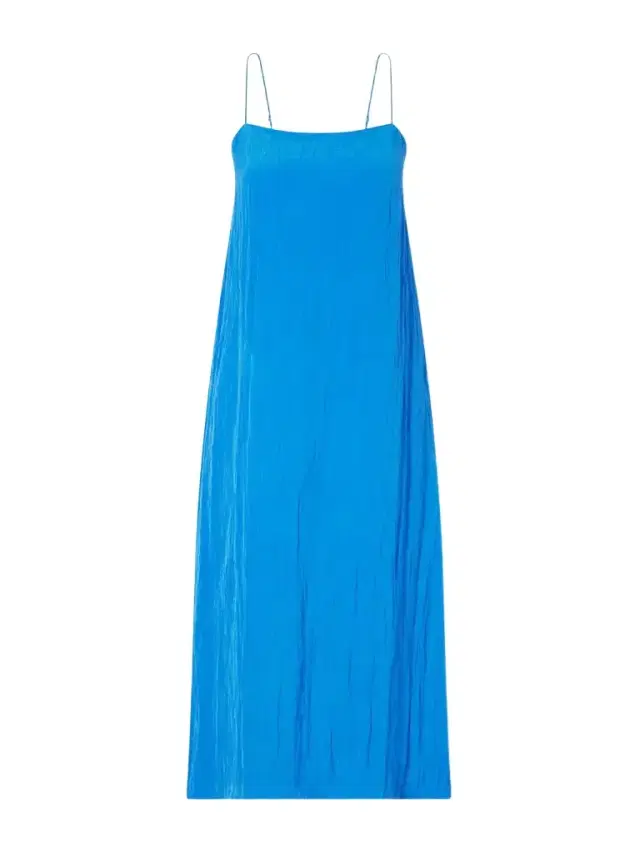 Tibi Crinkled Satin Midi Dress