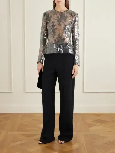 Veronica de Piante Dalia Lace And Sequins Blouse | Thumbnail 2