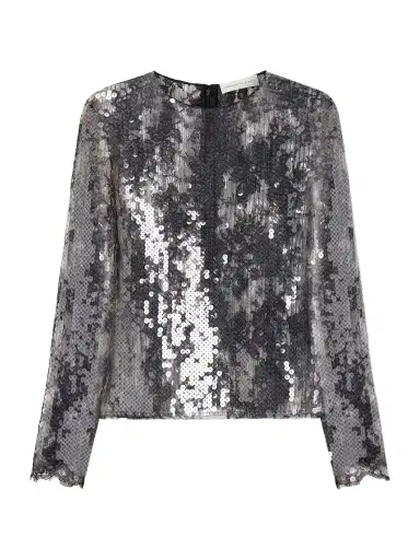 Veronica de Piante Dalia Lace And Sequins Blouse | Thumbnail 1