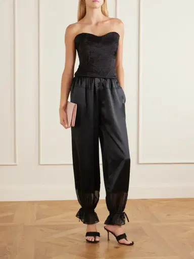 Ulla Johnson Heleen Cropped Satin Tank | Thumbnail 2 Ulla Johnson Heleen Cropped Satin Tank | Thumbnail 2
