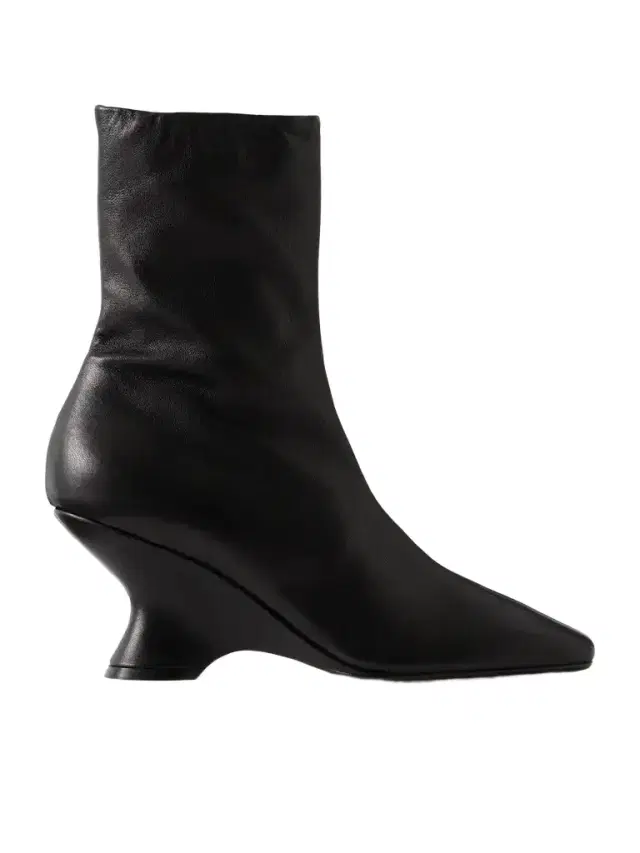 Dries Van Noten Leather Wedge Ankle Boots