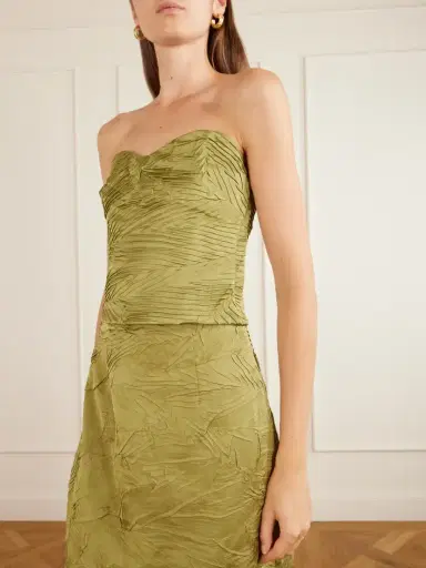 Ulla Johnson Heleen Cropped Satin Tank | Thumbnail 4