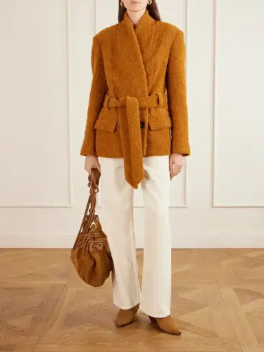 Isabel Marant Syndra Belted Bouclé Jacket | Thumbnail 2 Isabel Marant Syndra Belted Bouclé Jacket | Thumbnail 2