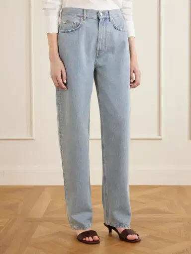 Loulou de Saison Samur Organic High-rise Straight-leg Jeans | Thumbnail 3 Loulou de Saison Samur Organic High-rise Straight-leg Jeans | Thumbnail 3