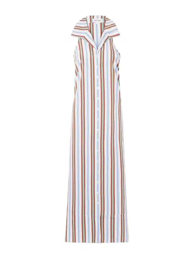 Rosie Assoulin Take It Or Sleeveless Poplin Midi Dress