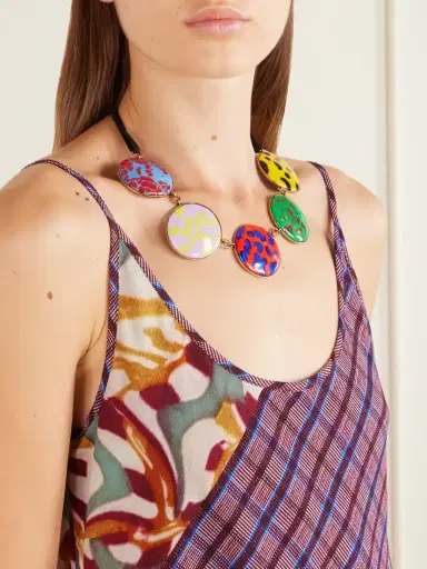 Dries Van Noten Printed Georgette Midi Dress | Thumbnail 4 Dries Van Noten Printed Georgette Midi Dress | Thumbnail 4