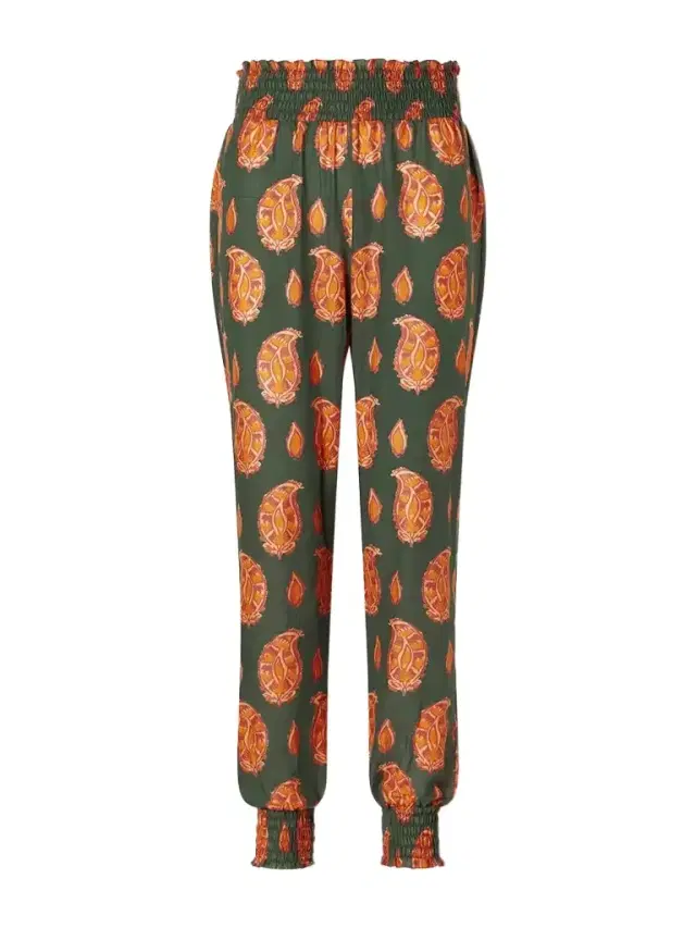 Johanna Ortiz Oasis Of The Rider Printed Cotton-voile Tapered Pants