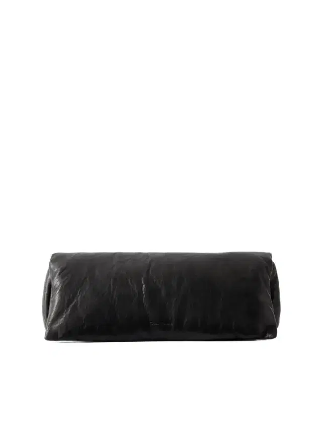 Rick Owens Baguette Logo-debossed Crinkled Leather Clutch