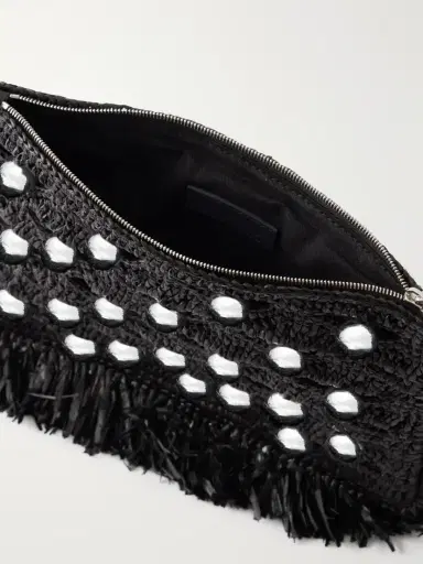 Rabanne Fringed Studded Raffia Clutch | Thumbnail 6 Rabanne Fringed Studded Raffia Clutch | Thumbnail 6