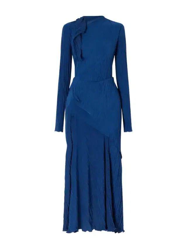 Victoria Beckham Draped Plissé-crepe Midi Dress