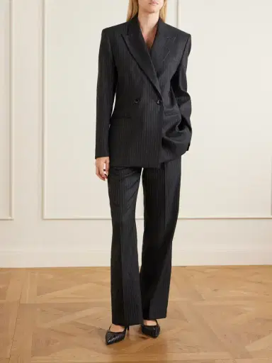Isabel Marant Noanda Striped Wool-blend Straight-leg Pants | Thumbnail 2 Isabel Marant Noanda Striped Wool-blend Straight-leg Pants | Thumbnail 2