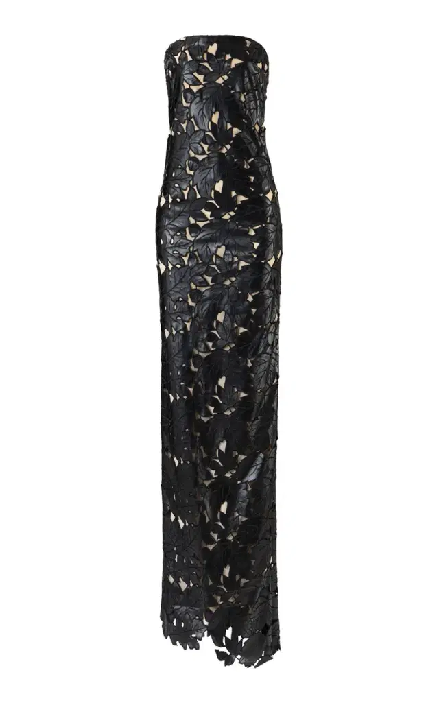 La Fuori Nocturnal Lace Maxi Dress