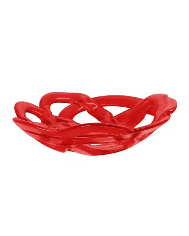 Kosta Boda Large Red Basket Bowl | Thumbnail 1