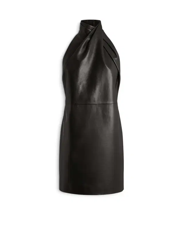Balmain Lambskin open-back dress