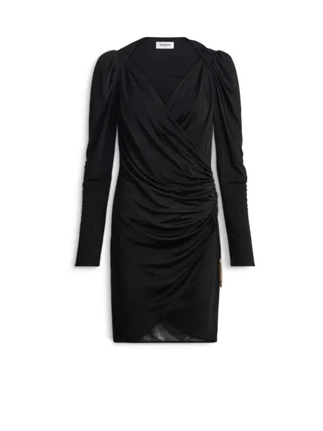 Balmain Draped flowing jersey dress