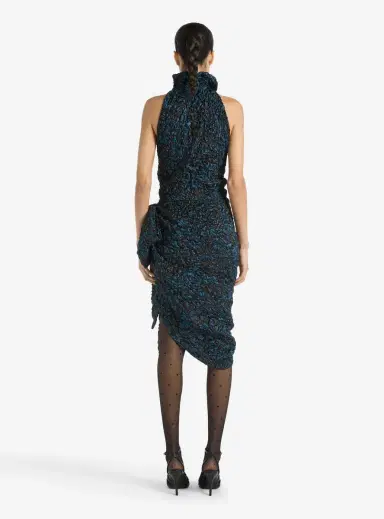 Balmain Draped cloqué jacquard dress | Thumbnail 4 Balmain Draped cloqué jacquard dress | Thumbnail 4