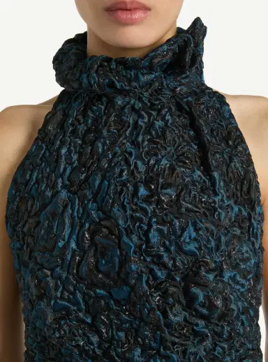 Balmain Draped cloqué jacquard dress | Thumbnail 6 Balmain Draped cloqué jacquard dress | Thumbnail 6
