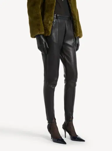 Balmain Lambskin trousers with stirrup | Thumbnail 5 Balmain Lambskin trousers with stirrup | Thumbnail 5