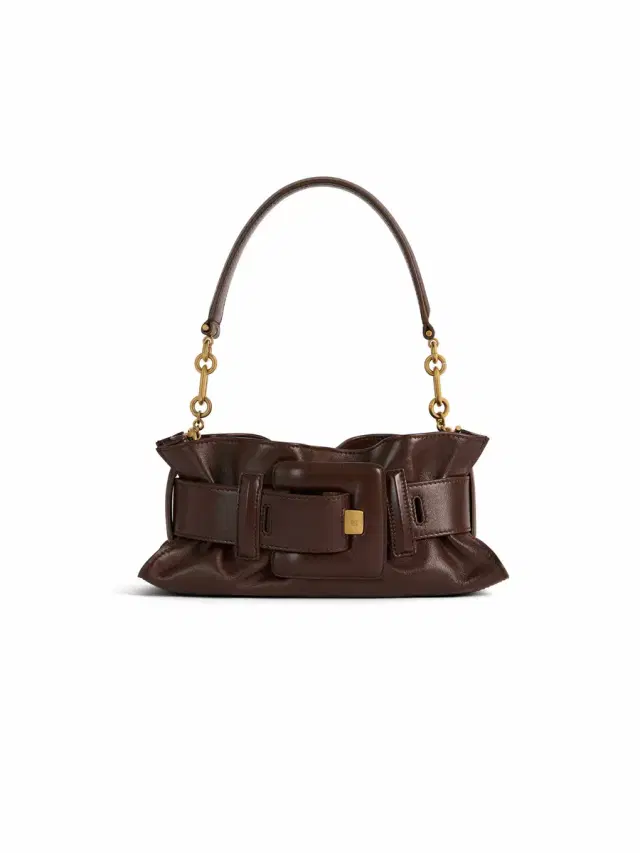 Balmain ANTHEM mini bag in smooth leather