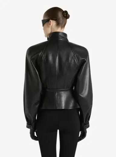 Balmain Lambskin pilot jacket | Thumbnail 3