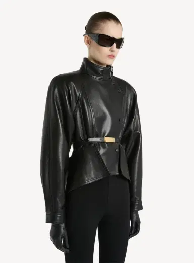 Balmain Lambskin pilot jacket | Thumbnail 6