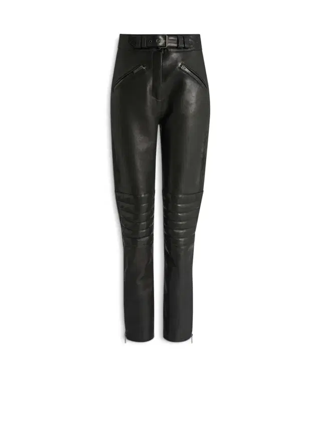 Balmain Lambskin biker trousers