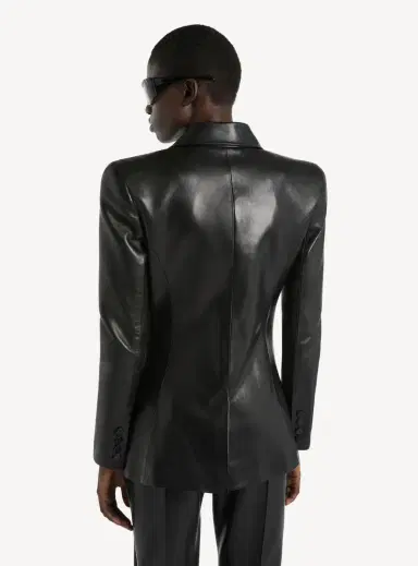 Balmain Structured-shoulder lambskin jacket | Thumbnail 3 Balmain Structured-shoulder lambskin jacket | Thumbnail 3