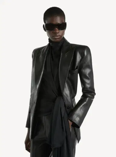 Balmain Structured-shoulder lambskin jacket | Thumbnail 5 Balmain Structured-shoulder lambskin jacket | Thumbnail 5