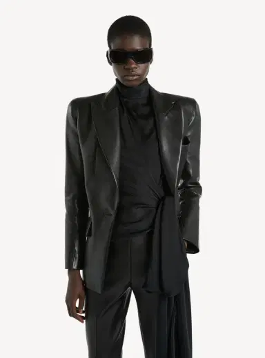 Balmain Structured-shoulder lambskin jacket | Thumbnail 6 Balmain Structured-shoulder lambskin jacket | Thumbnail 6
