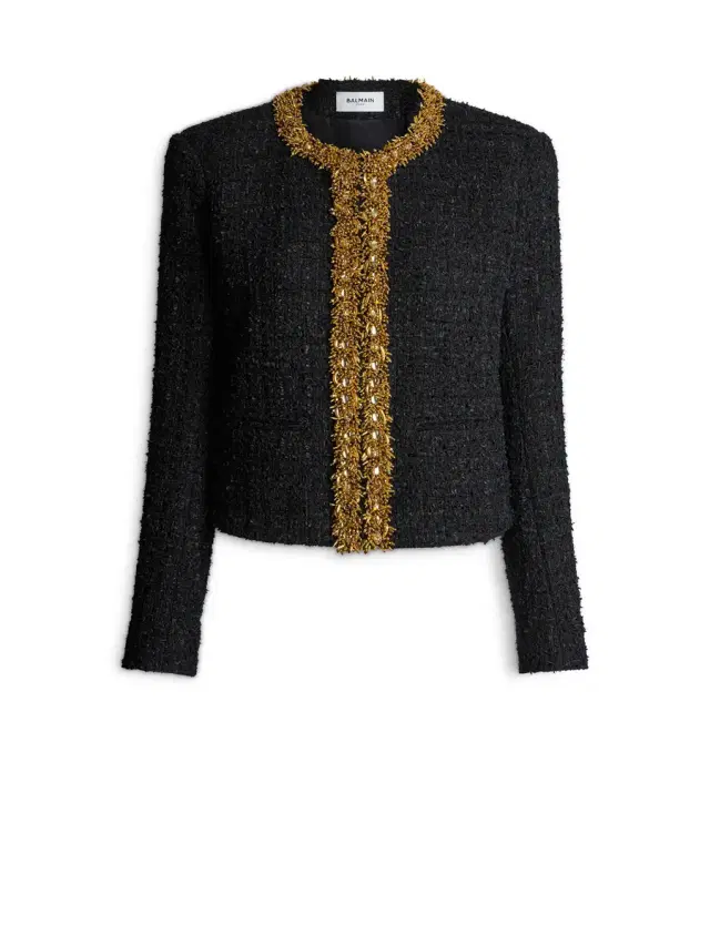 Balmain Embroidered tweed jacket