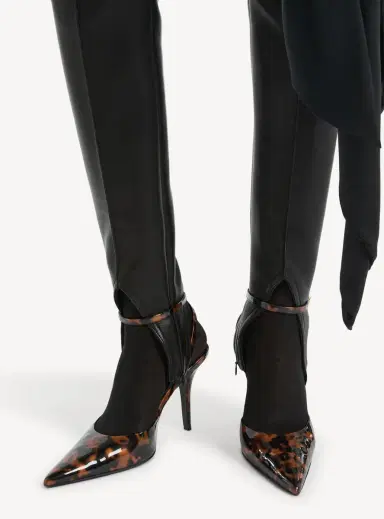 Balmain Printed patent leather strappy pumps | Thumbnail 2