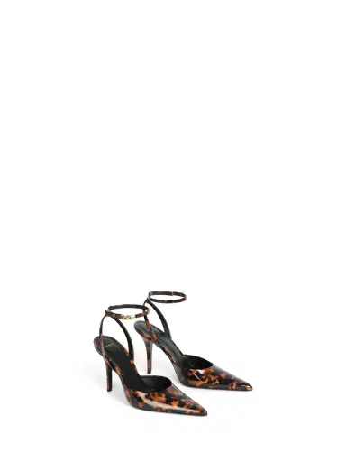 Balmain Printed patent leather strappy pumps | Thumbnail 3