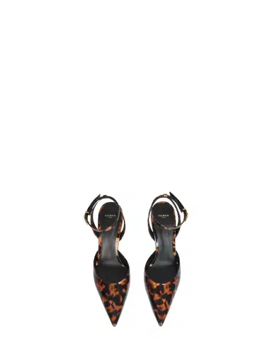 Balmain Printed patent leather strappy pumps | Thumbnail 6