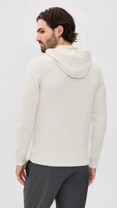 RLX Ralph Lauren Tech Waffle Knit Hoodie Stone Pebble S | Thumbnail 3 RLX Ralph Lauren Tech Waffle Knit Hoodie Stone Pebble S | Thumbnail 3