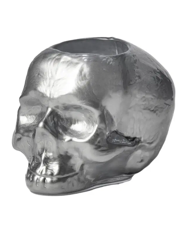 Kosta Boda Still Life Skull Votive Candleholder