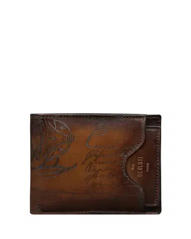 Berluti Men's Makore 2-in-1 Scritto Leather Bifold Wallet | Thumbnail 1 Berluti Men's Makore 2-in-1 Scritto Leather Bifold Wallet | Thumbnail 1