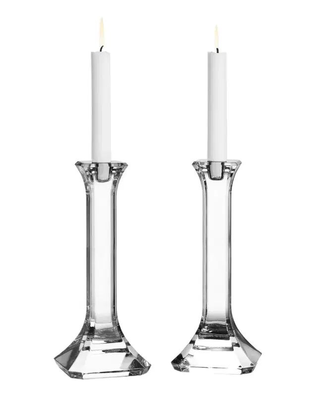Orrefors Regina Candlestick Large, Set of 2