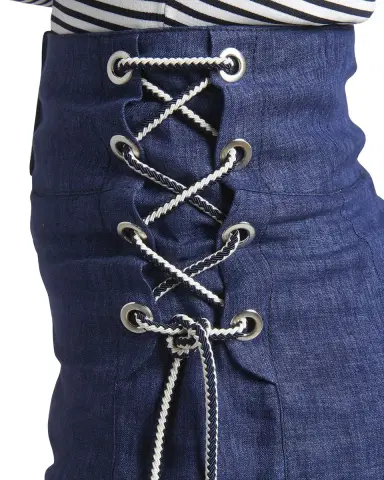 Giorgio Armani Lace-Up Sides Linen Shorts | Thumbnail 5