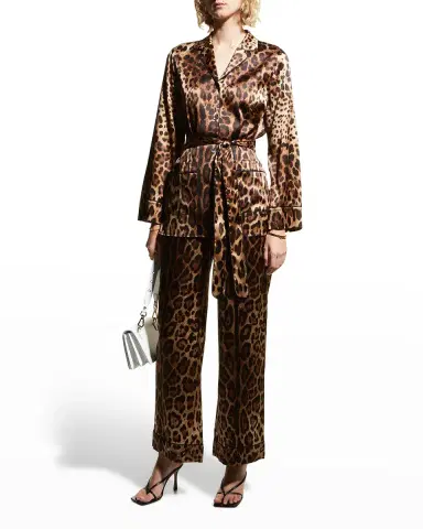 Dolce & Gabbana Leopard-Print Pajama Pants | Thumbnail 1