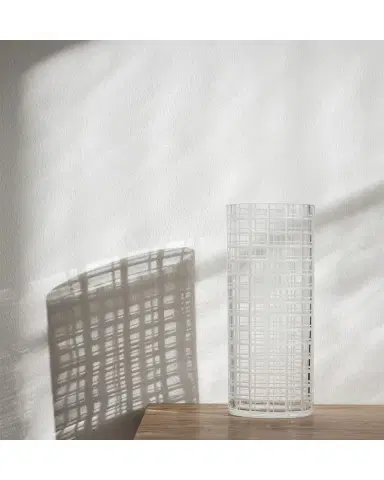 Orrefors Cut In Number Checker Large Vase | Thumbnail 4